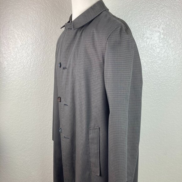 Towncraft by JCP Men's Gray Faux Fur Removable Lining Overcoat Size 46R-48R - Picture 2 of 16